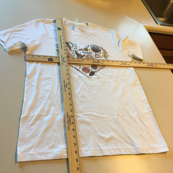 Halloween Tee Shirt HP Wizard Heart Large White Bella Canvas - Picture 4 of 8